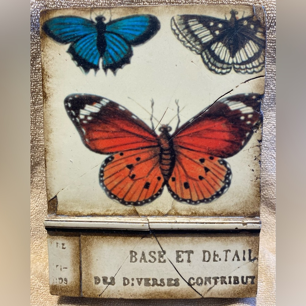Sid Dickens Memory Block RETIRED T-139 “Butterflies” - beautiful!